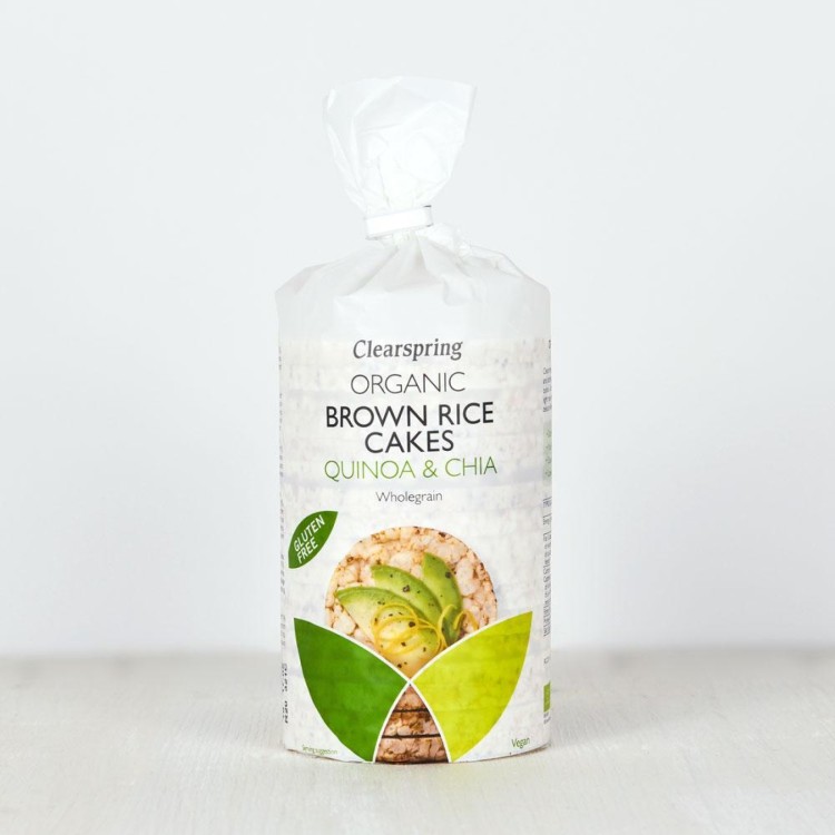 Clearspring Organic Brown Rice Cake Quinoa and chia