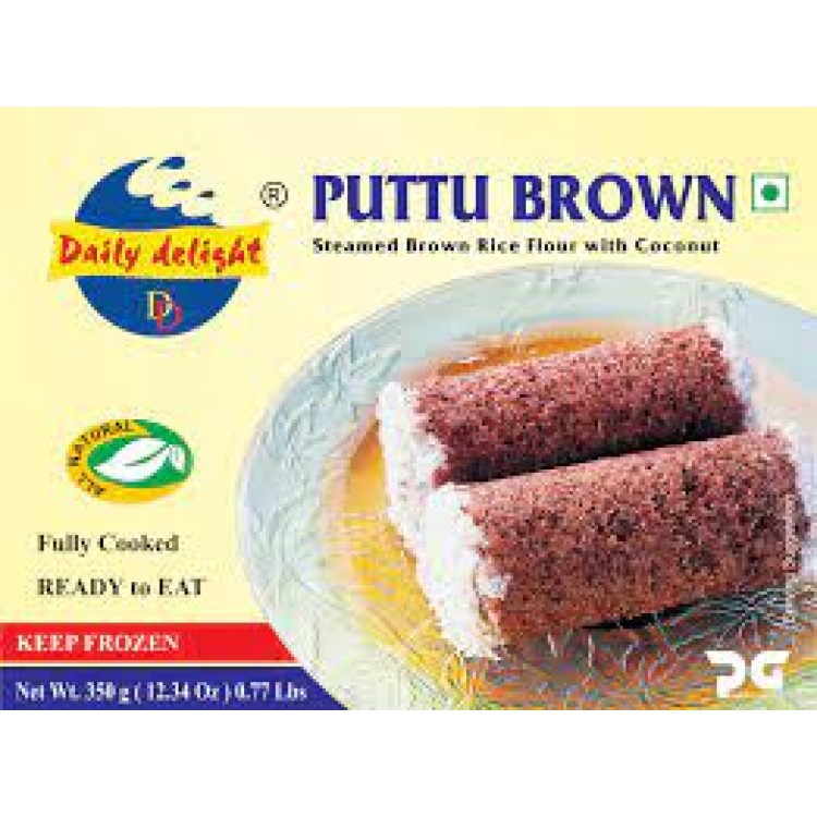 Daily Delight Frozen Puttu Brown (Ready to Eat)