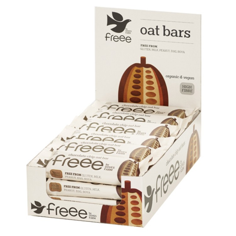 Doves Farm Organic  CHOCOLATE CHIP OAT BARS (Vegan/GF)