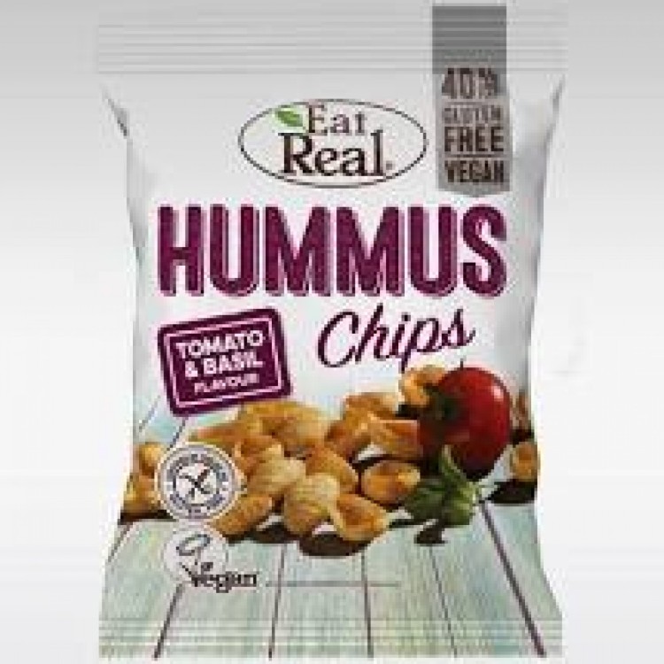 EAT REAL HUMMUS CHIPS TOMATO & BASIL 25g