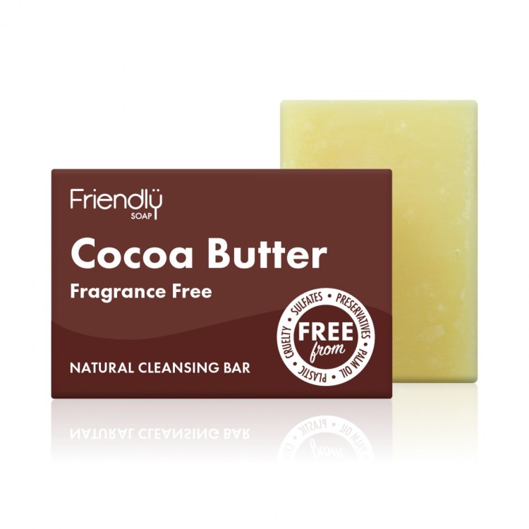 FRIENDLY SOAP COCOA BUTTER FACIAL CLEANSING BAR 100g