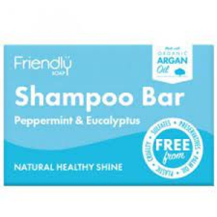 Friendly Soap Sshampoo Bar Peppermint & Eucalyptus 95g