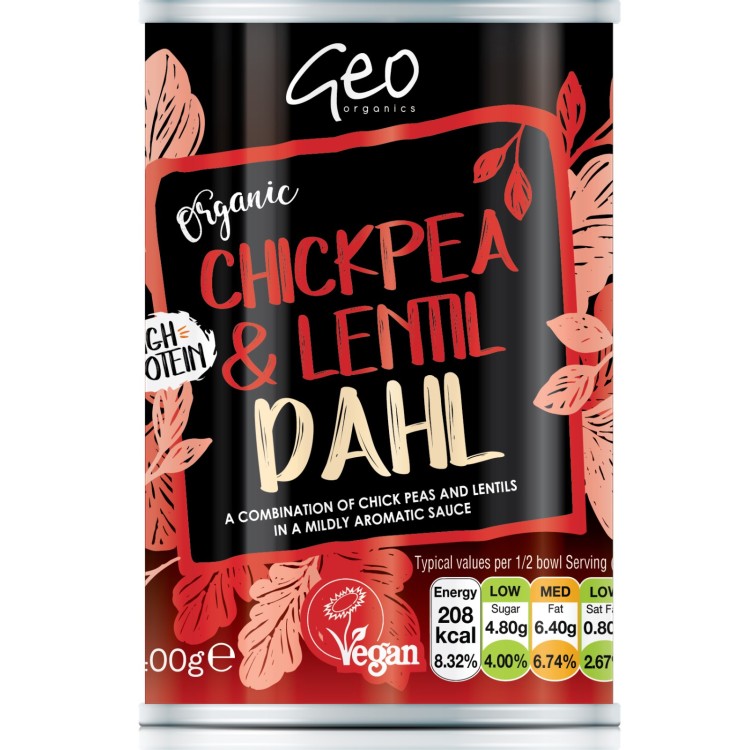 Geo Organic chickpea and lentil Dahl 400g