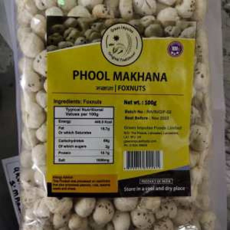 Green Impulse Foods Phool Makhana 100g (Foxnuts)