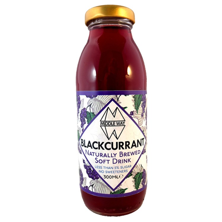 Middle Way  Blackcurrant Naturally Brewed Kefir Soft Drink  300ml