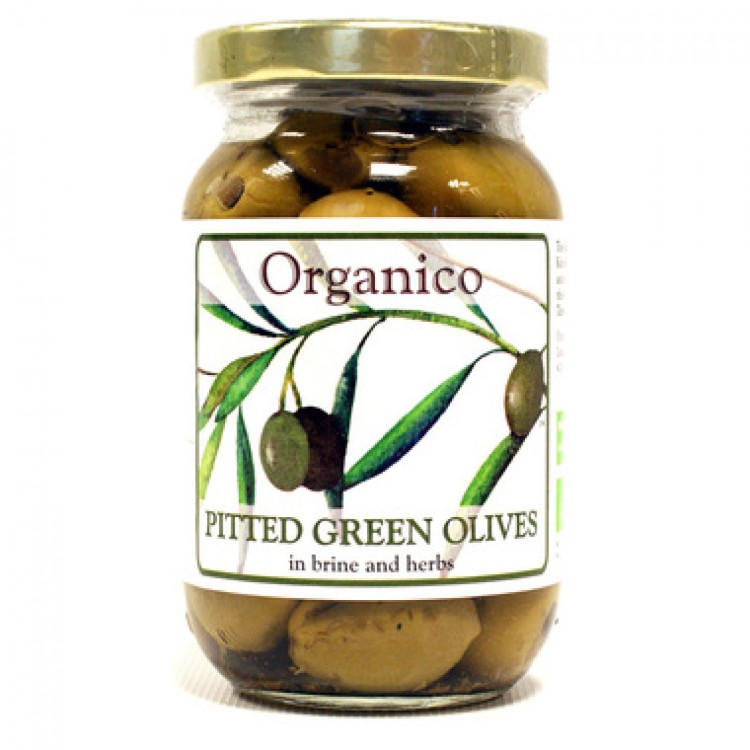 Organico Green Pitted Olives