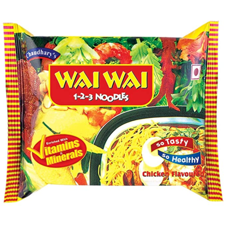 Wai Wai Chicken Flavoured Noodles 75g